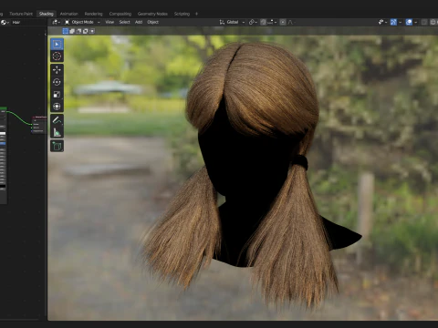 Realtime Haircard No50 3D Model