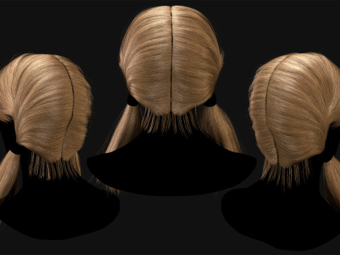 Realtime Haircard Vol 10 - No5 3D-Modell