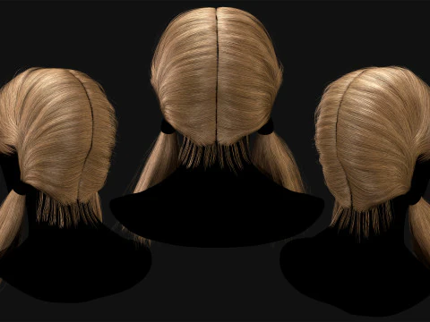 Realtime Haircard No50 3D Model