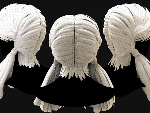 Realtime Haircard Vol 10 - No5 3D-Modell