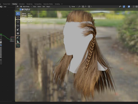 Realtime Haircard No49 3D Model