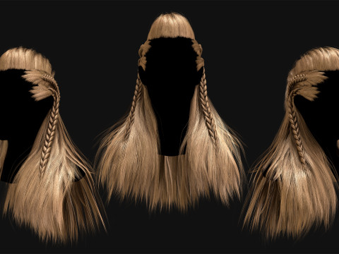 Realtime Haircard Vol 10 - No4 3D Model