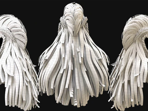 Realtime Haircard No49 3D Model