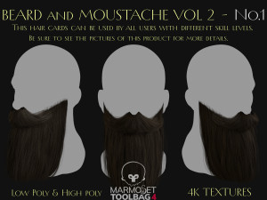 Beard and Moustache Vol 2 - No1 Modelo 3D