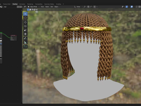 Realtime Haircard No46 3D Model