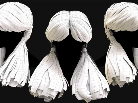 Professional Realtime Haircard Vol 10 3D Model