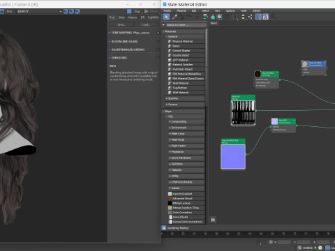 Professional Realtime Curly Haircard 3D Model