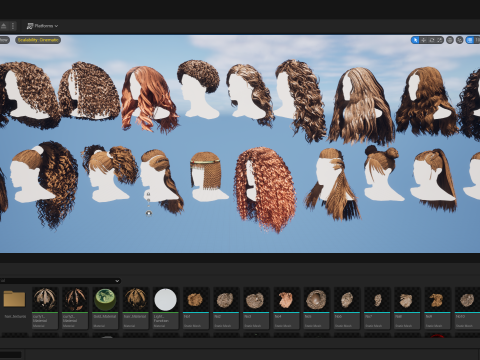 20 Special Realtime Haircard 3D 모델