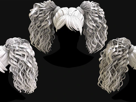 20 Special Realtime Haircard 3D Model
