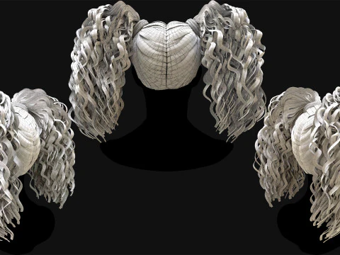 20 Special Realtime Haircard 3D Model