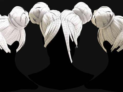 20 Special Realtime Haircard 3D Model