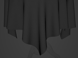 Elegant old-fashioned table with cloth 3D Модель