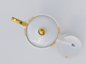 Cup and teapot Modelo 3D