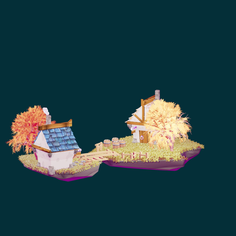 Island Modello 3D .c4d .max .obj .3ds .fbx .stl .blend
