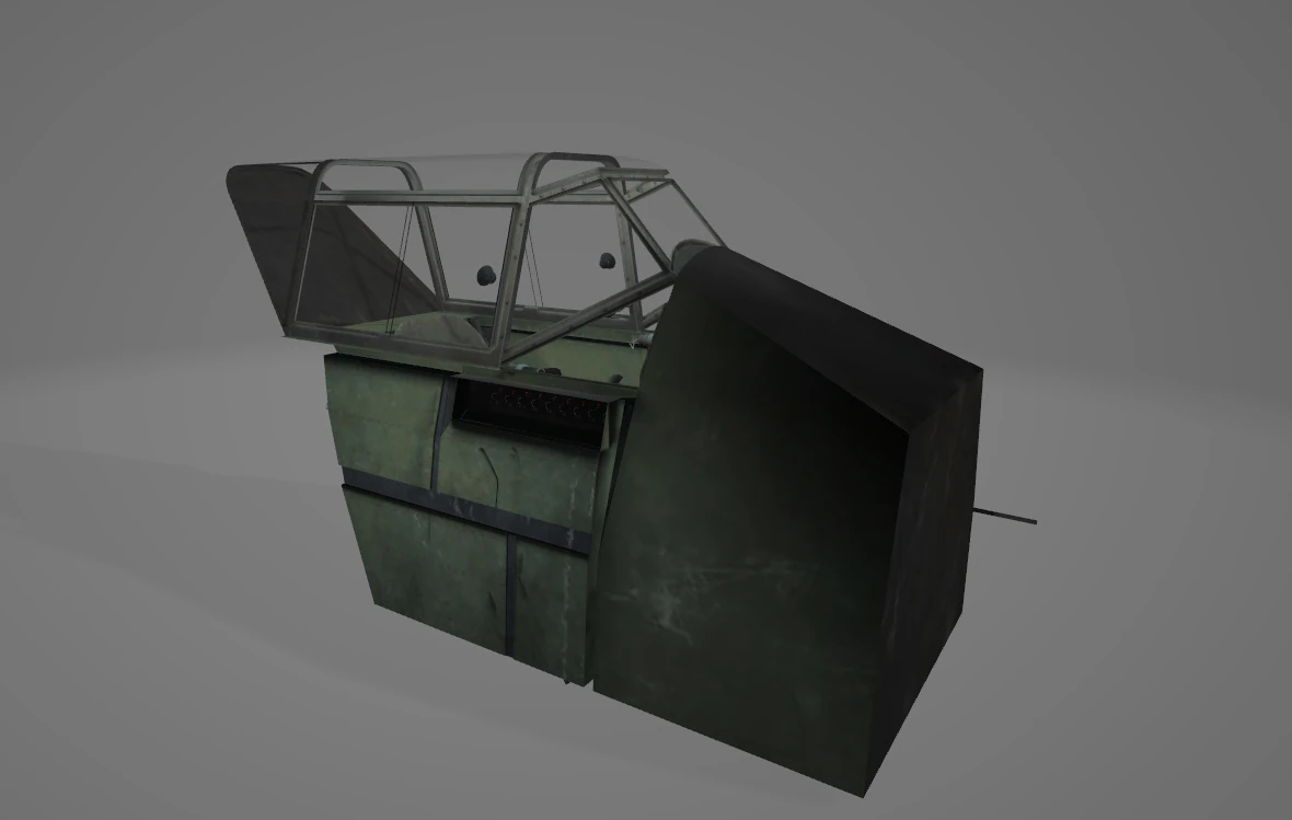 CabinaBf-109 E1 Modelo 3D .c4d .max .obj .3ds .fbx .stl .blend 