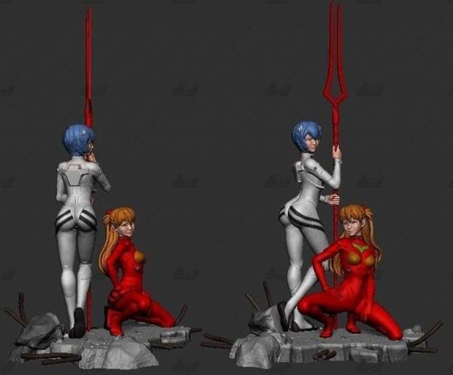 Asuka rei Modèles 3D en vedette .c4d .max .obj .3ds .fbx .stl .blend 