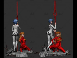 Asuka rei Modelo de Impressão 3D
