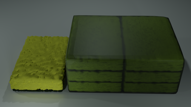A of a Realistic Sponge Model Modelo 3D .c4d .max .obj .3ds .fbx .stl .blend 