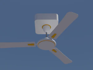 Ventilador de teto ativo pronto para jogo de alta resolu&ccedil;&atilde;o Modelo 3D
