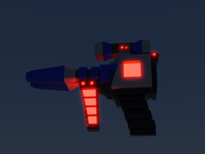 3D Sci-Fi Weapon Game Ready Low-Poly 3D Weapon Model 3D 모델