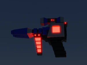 3D Sci-Fi Weapon Game Ready Low-Poly 3D Weapon Model 3D Model