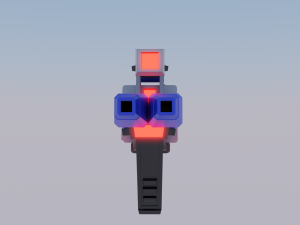 3D Sci-Fi Weapon Game Ready Low-Poly 3D Weapon Model 3D 모델