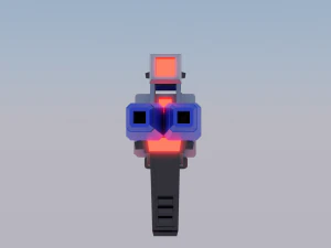 3D Sci-Fi Weapon Game Ready Low-Poly 3D Weapon Model 3D Model