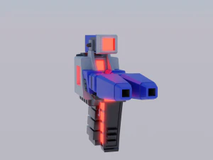 3D Sci-Fi Weapon Game Ready Low-Poly 3D Weapon Model 3D Model