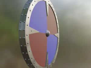 丸い盾 3Dモデル