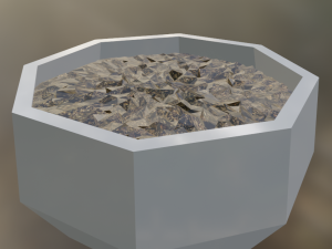 A flower pot but without a flower 3D Model