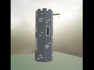 Wieża Lowpoly Model 3D