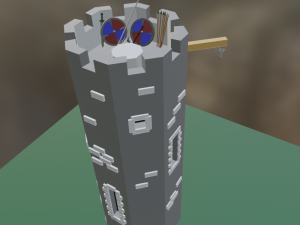 Lowpoly tower Modelo 3D