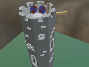Lowpoly tower 3D Model