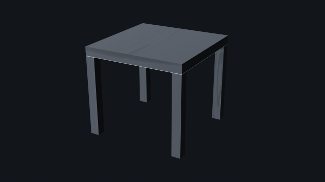 CofeeTabel 55x55 3D Модель .c4d .max .obj .3ds .fbx .stl .blend 