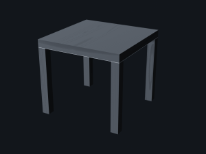 CofeeTabel 55x55 3Dモデル