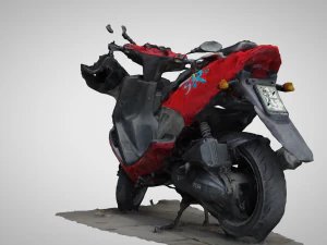 Escaneo 3D de ciclomotor bicicleta-motocicleta Modelo 3D