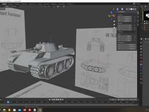 VK 1602 leopardo Modelo 3D