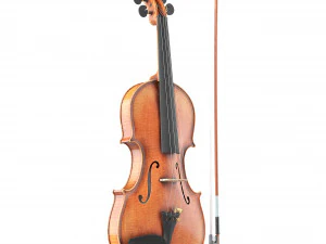 Yaşlı Keman ve Yay 3D Model