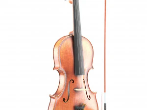 Yaşlı Keman ve Yay 3D Model