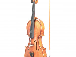 Aged Violin and Bow Modelo 3D