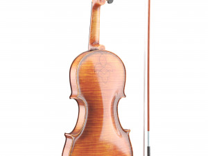 Aged Violin and Bow Modelo 3D