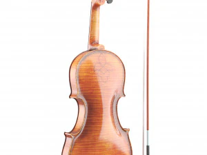 Yaşlı Keman ve Yay 3D Model