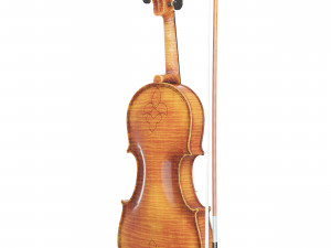 Aged Violin and Bow Modelo 3D