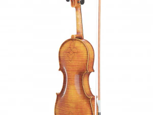 Yaşlı Keman ve Yay 3D Model