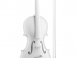 Yaşlı Keman ve Yay 3D Model