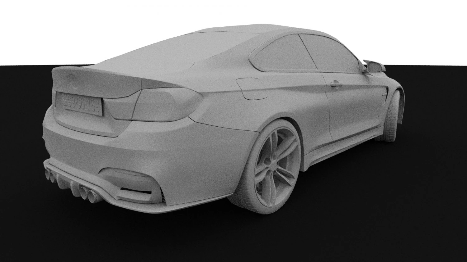 M4 car realistic model 3D Model .c4d .max .obj .3ds .fbx .stl .blend