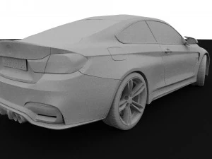 M4 car realistic model 3D Model