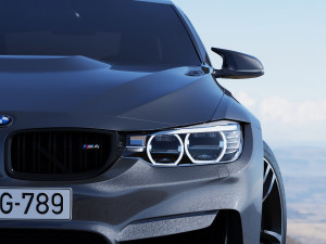 M4 car realistic model 3D Model