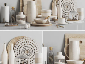 Кухонні аксесуари020 3D Модель