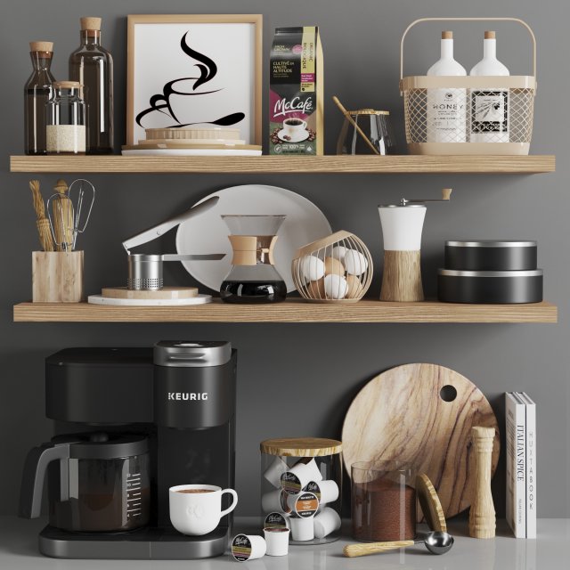 Kitchen accessories019 3D Model .c4d .max .obj .3ds .fbx .stl .blend